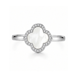 Mother of Pearl Clover Ring