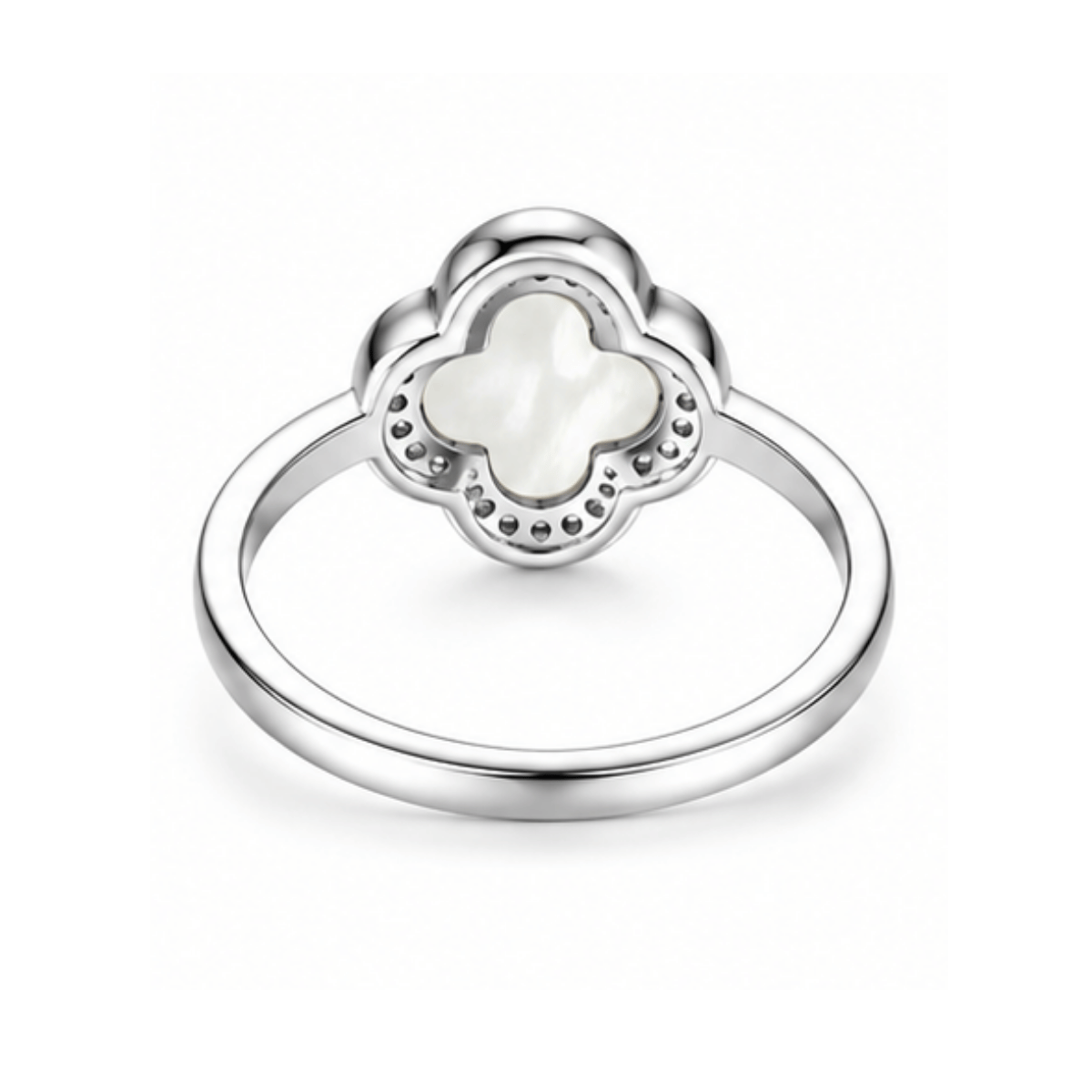 Mother of Pearl Clover Ring