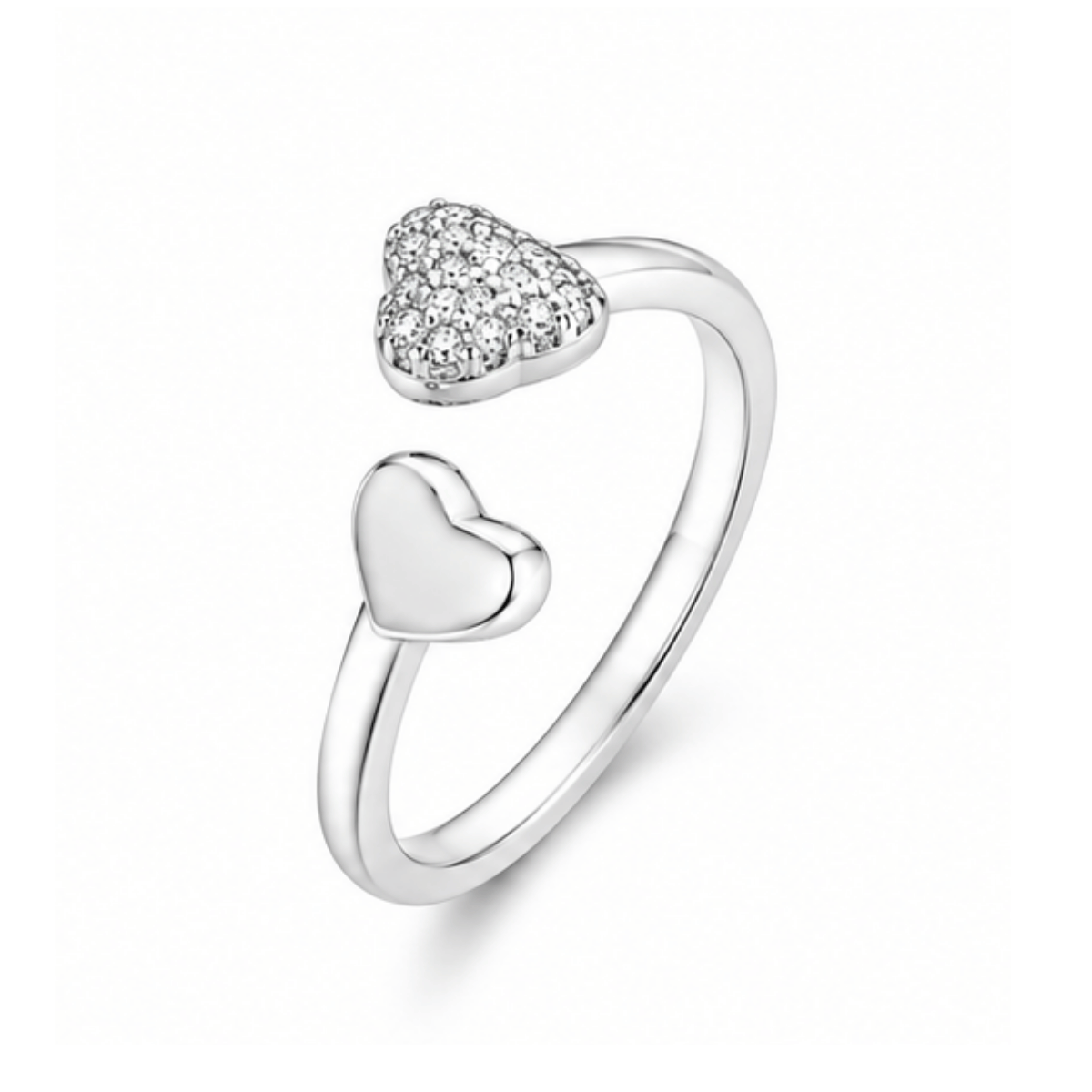 Twin Hearts Ring